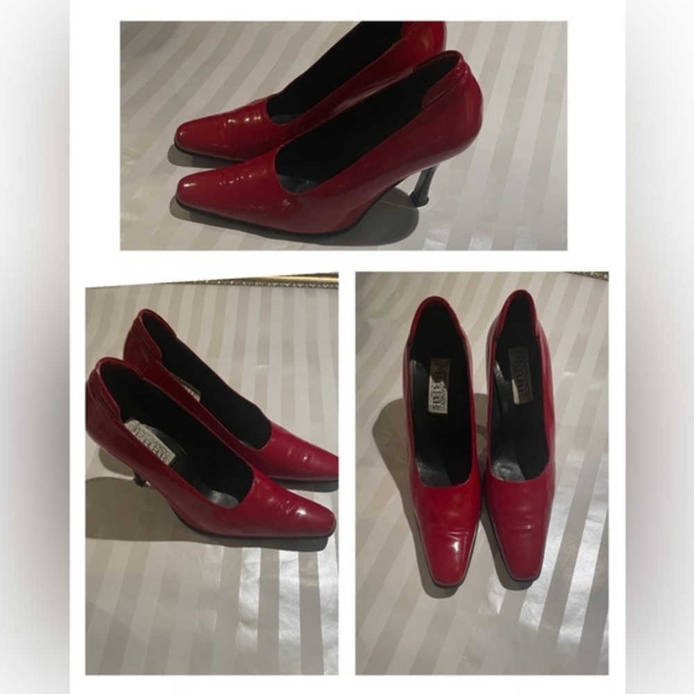 Vintage Ganfranco Ferre Red Classic Made in Italy Pumps Size 9